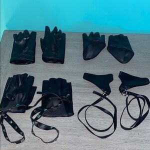 Pleather Costume Gloves